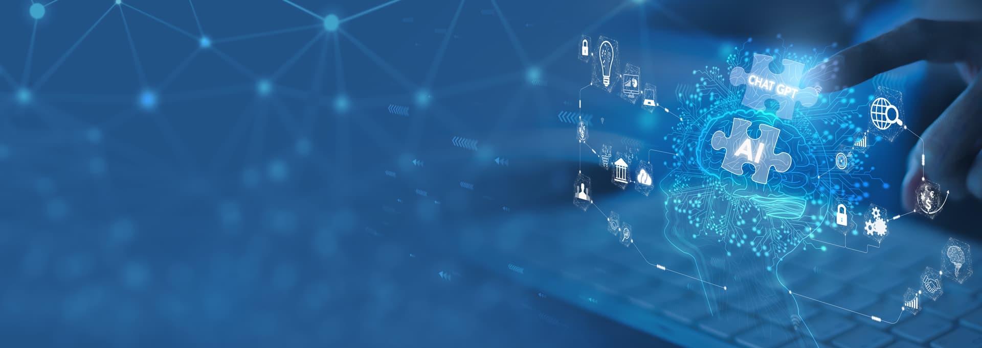 Rural landscape with data center facilities